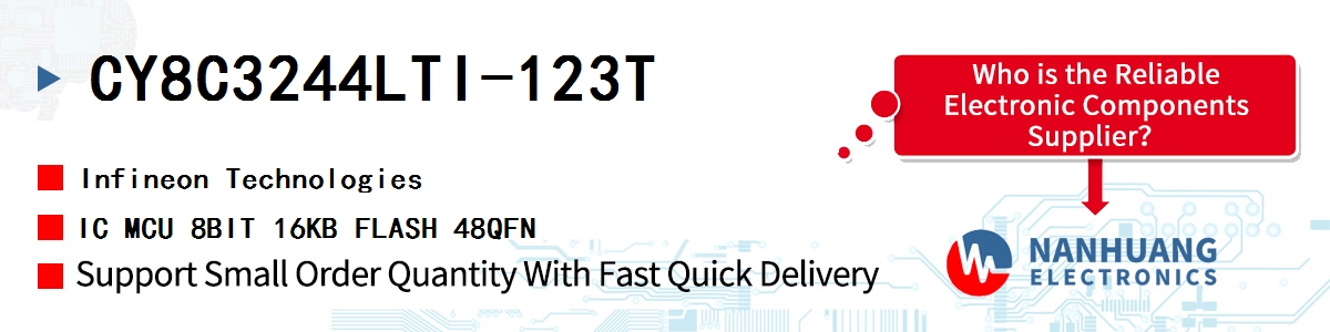 CY8C3244LTI-123T Infineon IC MCU 8BIT 16KB FLASH 48QFN