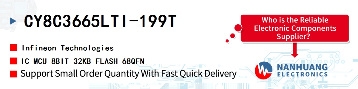 CY8C3665LTI-199T Infineon IC MCU 8BIT 32KB FLASH 68QFN