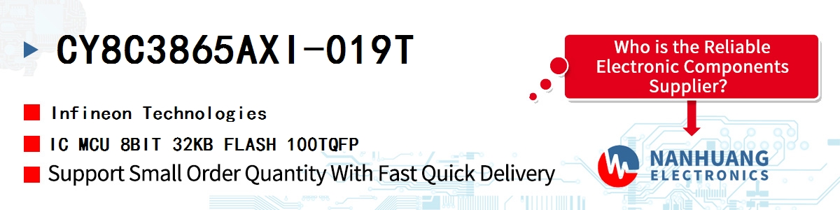 CY8C3865AXI-019T Infineon IC MCU 8BIT 32KB FLASH 100TQFP