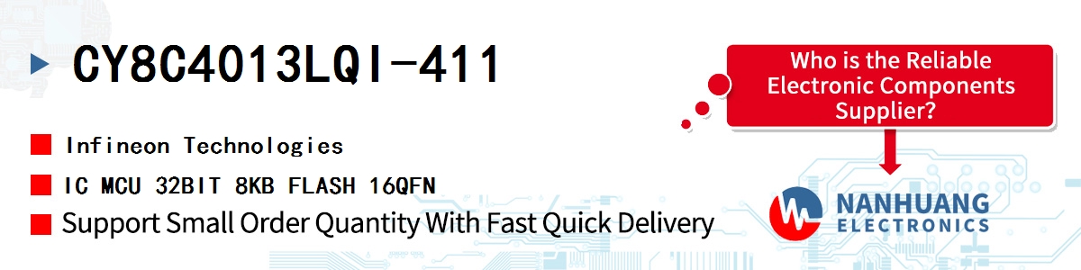 CY8C4013LQI-411 Infineon IC MCU 32BIT 8KB FLASH 16QFN