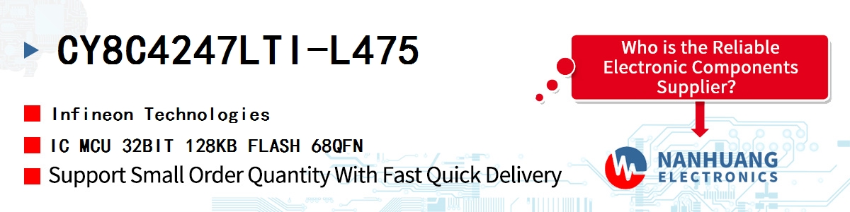 CY8C4247LTI-L475 Infineon IC MCU 32BIT 128KB FLASH 68QFN