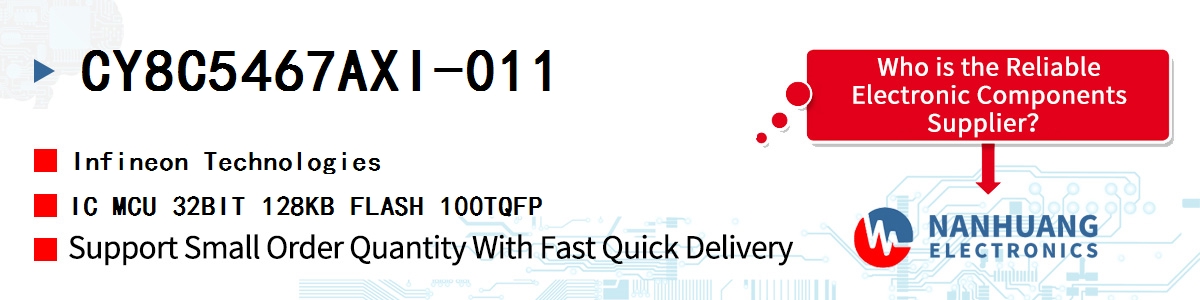 CY8C5467AXI-011 Infineon IC MCU 32BIT 128KB FLASH 100TQFP