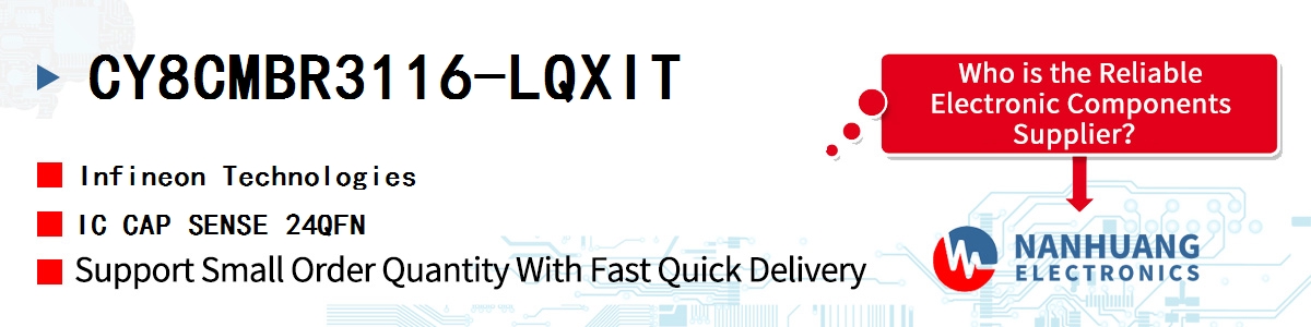 CY8CMBR3116-LQXIT Infineon IC CAP SENSE 24QFN