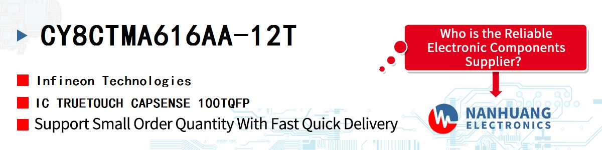 CY8CTMA616AA-12T Infineon IC TRUETOUCH CAPSENSE 100TQFP