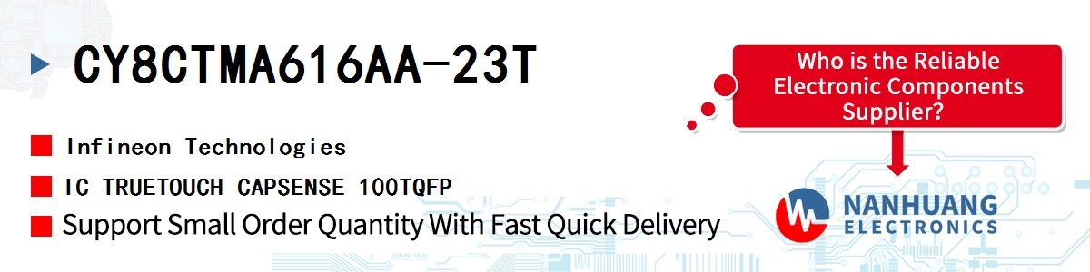 CY8CTMA616AA-23T Infineon IC TRUETOUCH CAPSENSE 100TQFP