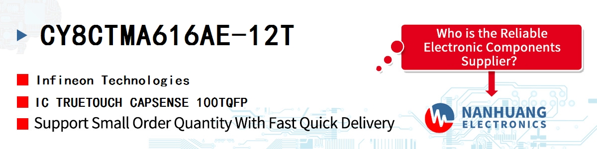 CY8CTMA616AE-12T Infineon IC TRUETOUCH CAPSENSE 100TQFP