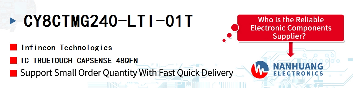 CY8CTMG240-LTI-01T Infineon IC TRUETOUCH CAPSENSE 48QFN