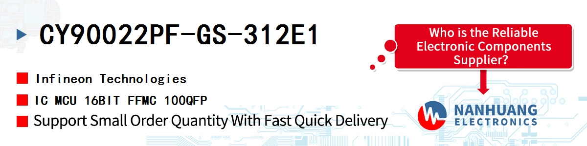 CY90022PF-GS-312E1 Infineon IC MCU 16BIT FFMC 100QFP