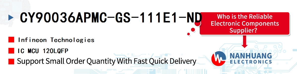 CY90036APMC-GS-111E1-ND Infineon IC MCU 120LQFP