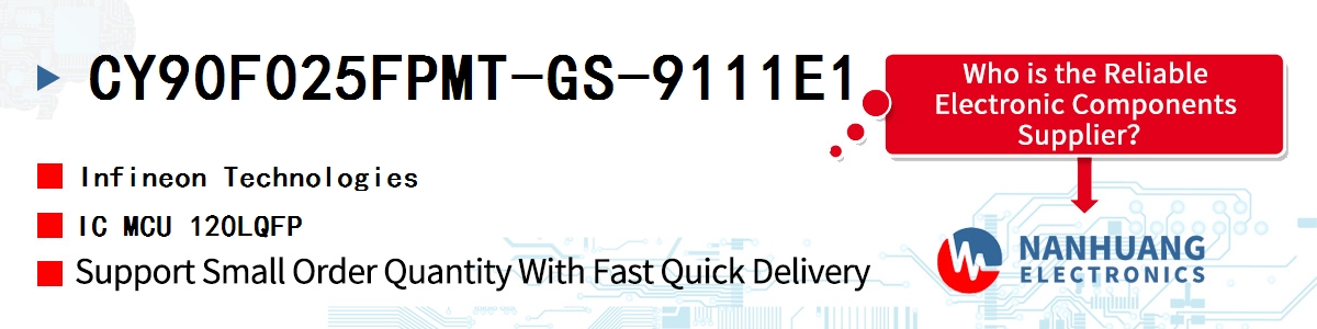 CY90F025FPMT-GS-9111E1 Infineon IC MCU 120LQFP