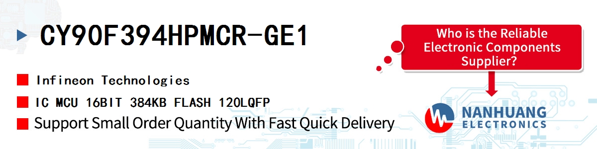 CY90F394HPMCR-GE1 Infineon IC MCU 16BIT 384KB FLASH 120LQFP