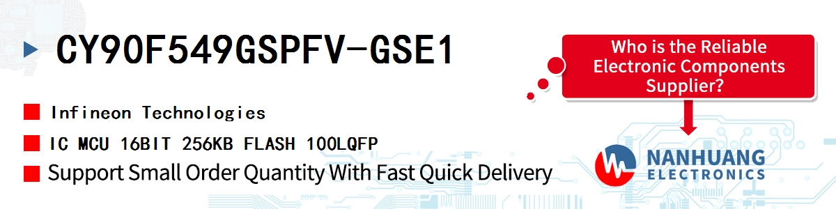 CY90F549GSPFV-GSE1 Infineon IC MCU 16BIT 256KB FLASH 100LQFP