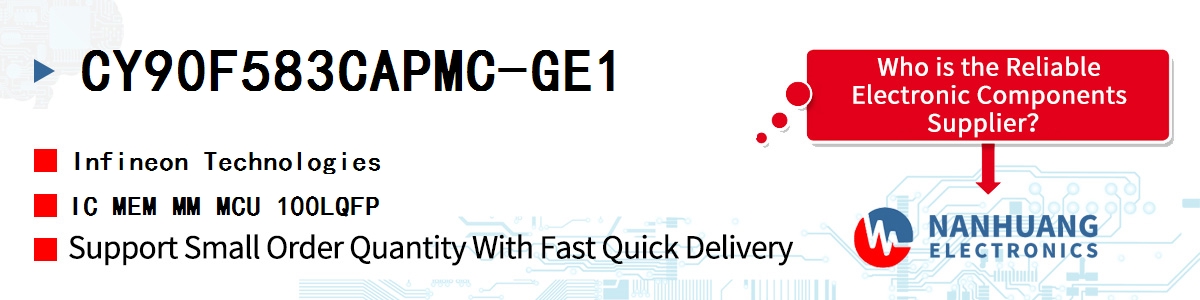 CY90F583CAPMC-GE1 Infineon IC MEM MM MCU 100LQFP