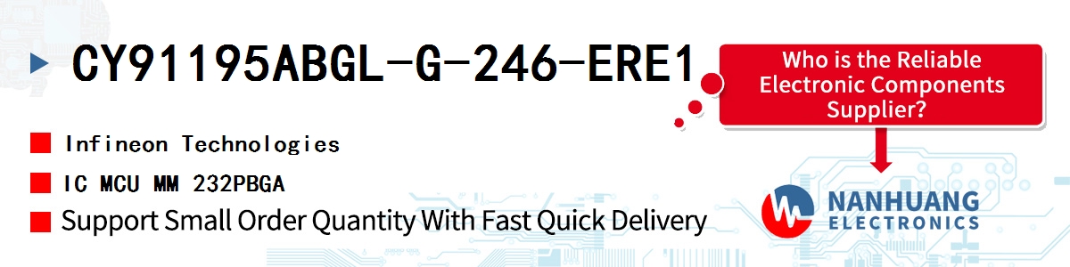 CY91195ABGL-G-246-ERE1 Infineon IC MCU MM 232PBGA