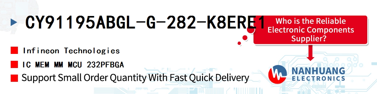 CY91195ABGL-G-282-K8ERE1 Infineon IC MEM MM MCU 232PFBGA