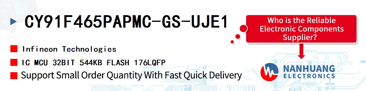 CY91F465PAPMC-GS-UJE1 Infineon IC MCU 32BIT 544KB FLASH 176LQFP