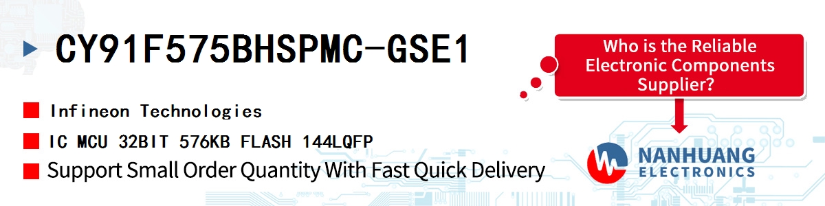 CY91F575BHSPMC-GSE1 Infineon IC MCU 32BIT 576KB FLASH 144LQFP