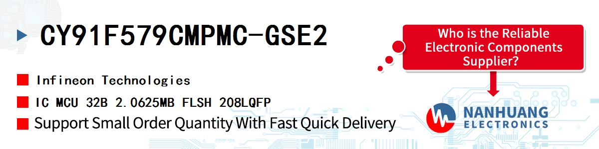 CY91F579CMPMC-GSE2 Infineon IC MCU 32B 2.0625MB FLSH 208LQFP