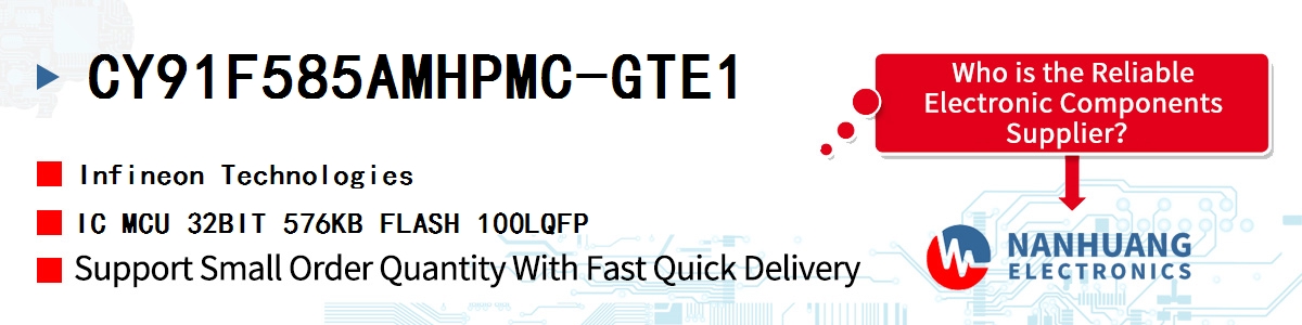 CY91F585AMHPMC-GTE1 Infineon IC MCU 32BIT 576KB FLASH 100LQFP