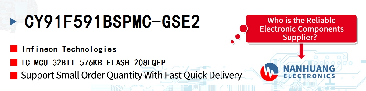 CY91F591BSPMC-GSE2 Infineon IC MCU 32BIT 576KB FLASH 208LQFP