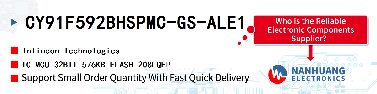 CY91F592BHSPMC-GS-ALE1 Infineon IC MCU 32BIT 576KB FLASH 208LQFP