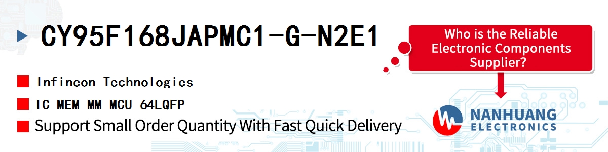 CY95F168JAPMC1-G-N2E1 Infineon IC MEM MM MCU 64LQFP