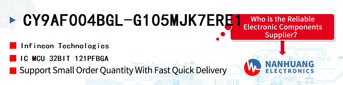 CY9AF004BGL-G105MJK7ERE1 Infineon IC MCU 32BIT 121PFBGA