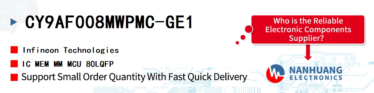 CY9AF008MWPMC-GE1 Infineon IC MEM MM MCU 80LQFP