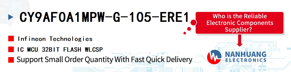 CY9AF0A1MPW-G-105-ERE1 Infineon IC MCU 32BIT FLASH WLCSP