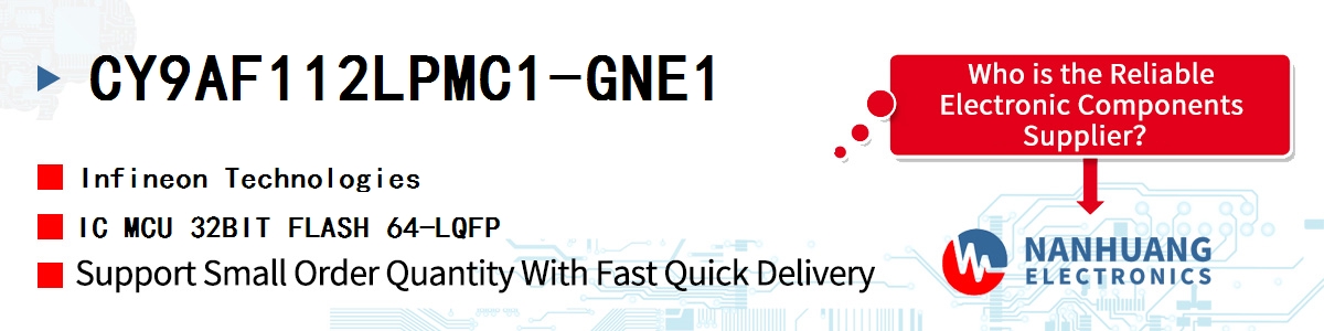 CY9AF112LPMC1-GNE1 Infineon IC MCU 32BIT FLASH 64-LQFP