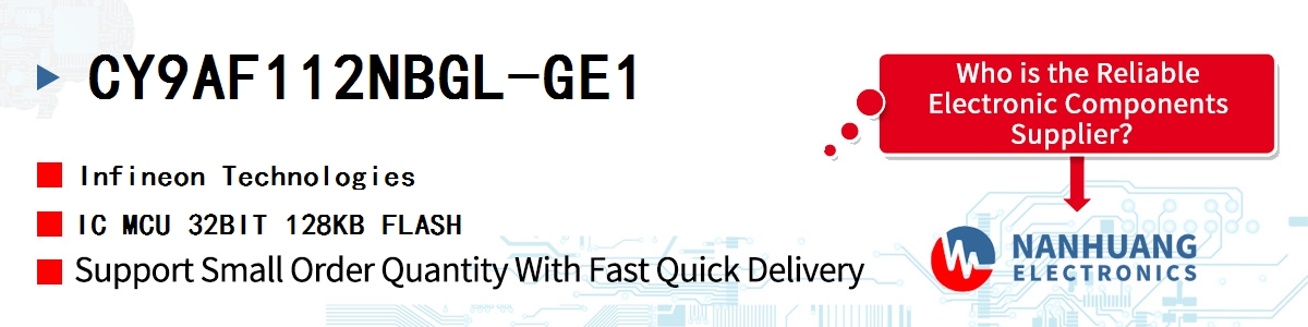 CY9AF112NBGL-GE1 Infineon IC MCU 32BIT 128KB FLASH