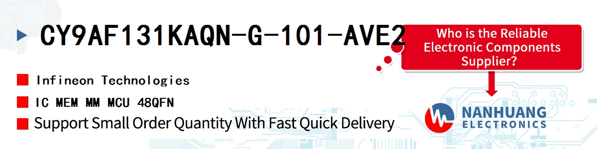 CY9AF131KAQN-G-101-AVE2 Infineon IC MEM MM MCU 48QFN