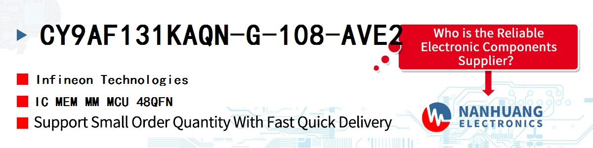 CY9AF131KAQN-G-108-AVE2 Infineon IC MEM MM MCU 48QFN