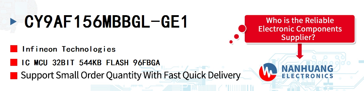 CY9AF156MBBGL-GE1 Infineon IC MCU 32BIT 544KB FLASH 96FBGA