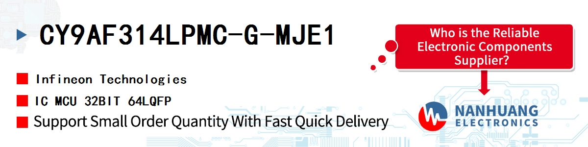 CY9AF314LPMC-G-MJE1 Infineon IC MCU 32BIT 64LQFP