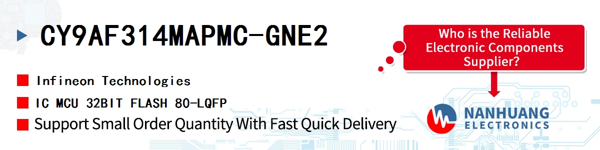 CY9AF314MAPMC-GNE2 Infineon IC MCU 32BIT FLASH 80-LQFP