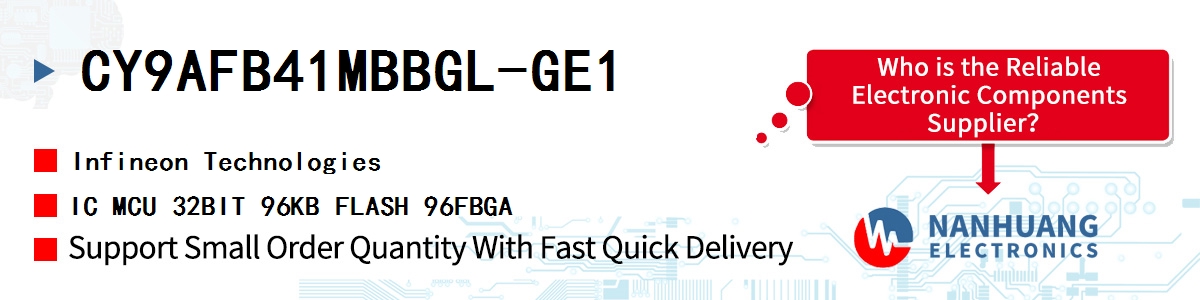 CY9AFB41MBBGL-GE1 Infineon IC MCU 32BIT 96KB FLASH 96FBGA