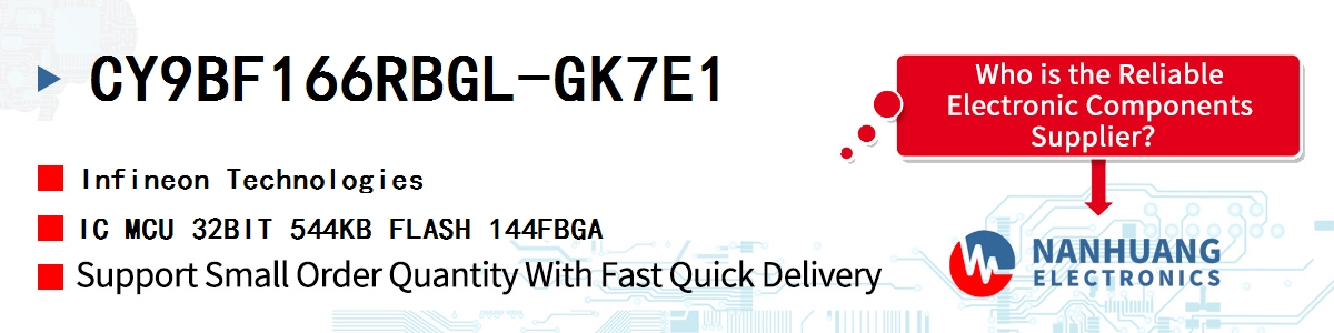 CY9BF166RBGL-GK7E1 Infineon IC MCU 32BIT 544KB FLASH 144FBGA