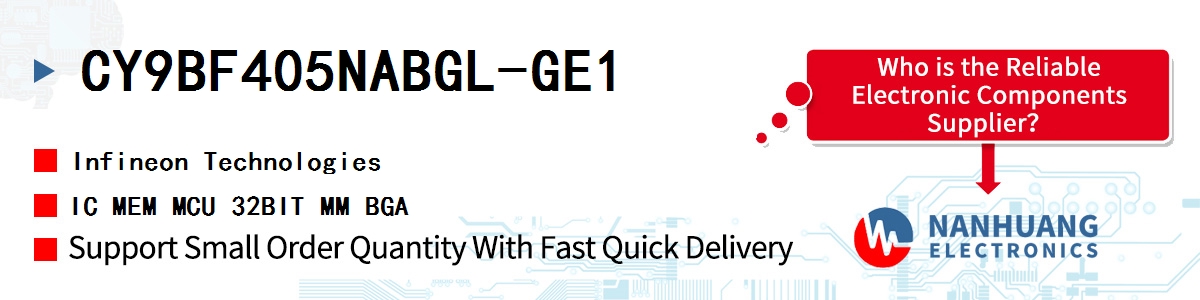 CY9BF405NABGL-GE1 Infineon IC MEM MCU 32BIT MM BGA