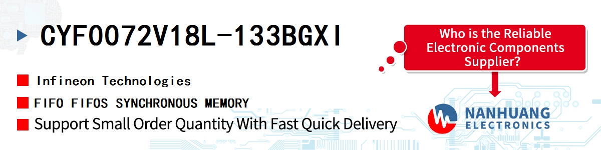 CYF0072V18L-133BGXI Infineon FIFO FIFOS SYNCHRONOUS MEMORY