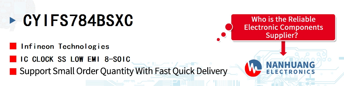 CYIFS784BSXC Infineon IC CLOCK SS LOW EMI 8-SOIC