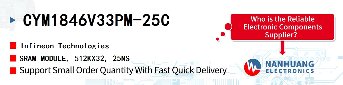 CYM1846V33PM-25C Infineon SRAM MODULE, 512KX32, 25NS