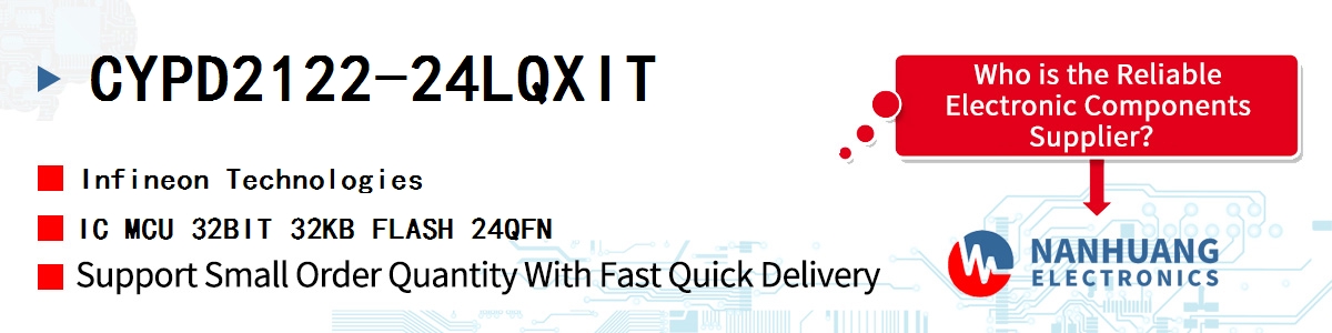 CYPD2122-24LQXIT Infineon IC MCU 32BIT 32KB FLASH 24QFN