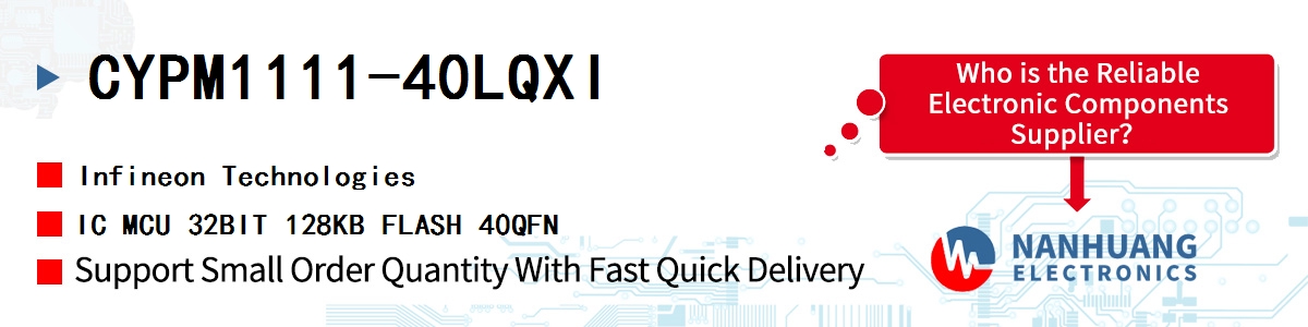 CYPM1111-40LQXI Infineon IC MCU 32BIT 128KB FLASH 40QFN