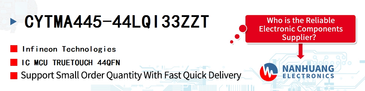 CYTMA445-44LQI33ZZT Infineon IC MCU TRUETOUCH 44QFN