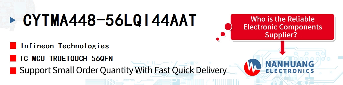 CYTMA448-56LQI44AAT Infineon IC MCU TRUETOUCH 56QFN