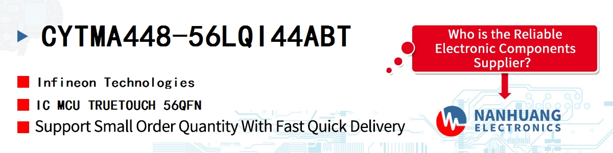 CYTMA448-56LQI44ABT Infineon IC MCU TRUETOUCH 56QFN