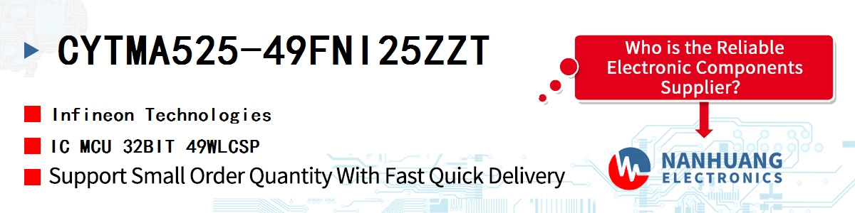 CYTMA525-49FNI25ZZT Infineon IC MCU 32BIT 49WLCSP