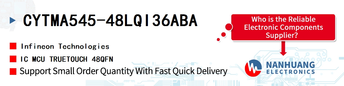 CYTMA545-48LQI36ABA Infineon IC MCU TRUETOUCH 48QFN