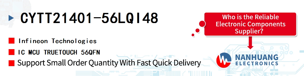 CYTT21401-56LQI48 Infineon IC MCU TRUETOUCH 56QFN